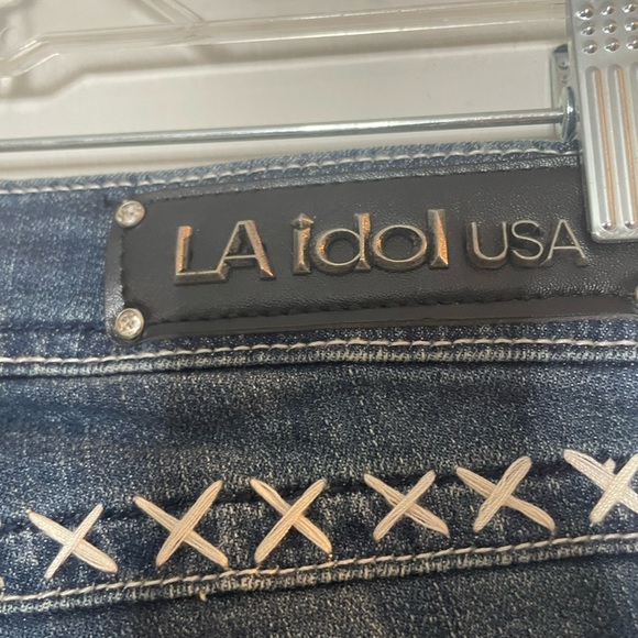 L.A. Idol Women's Skinny Jeans in Deep Blue - Picture 12 of 12